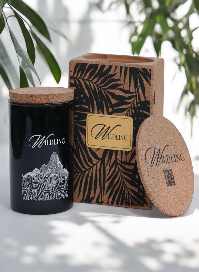 Wildling Wild Bamboo | Bamboo Scented Soy Candle in Long-Lasting Cork Box (Black) - Image 5